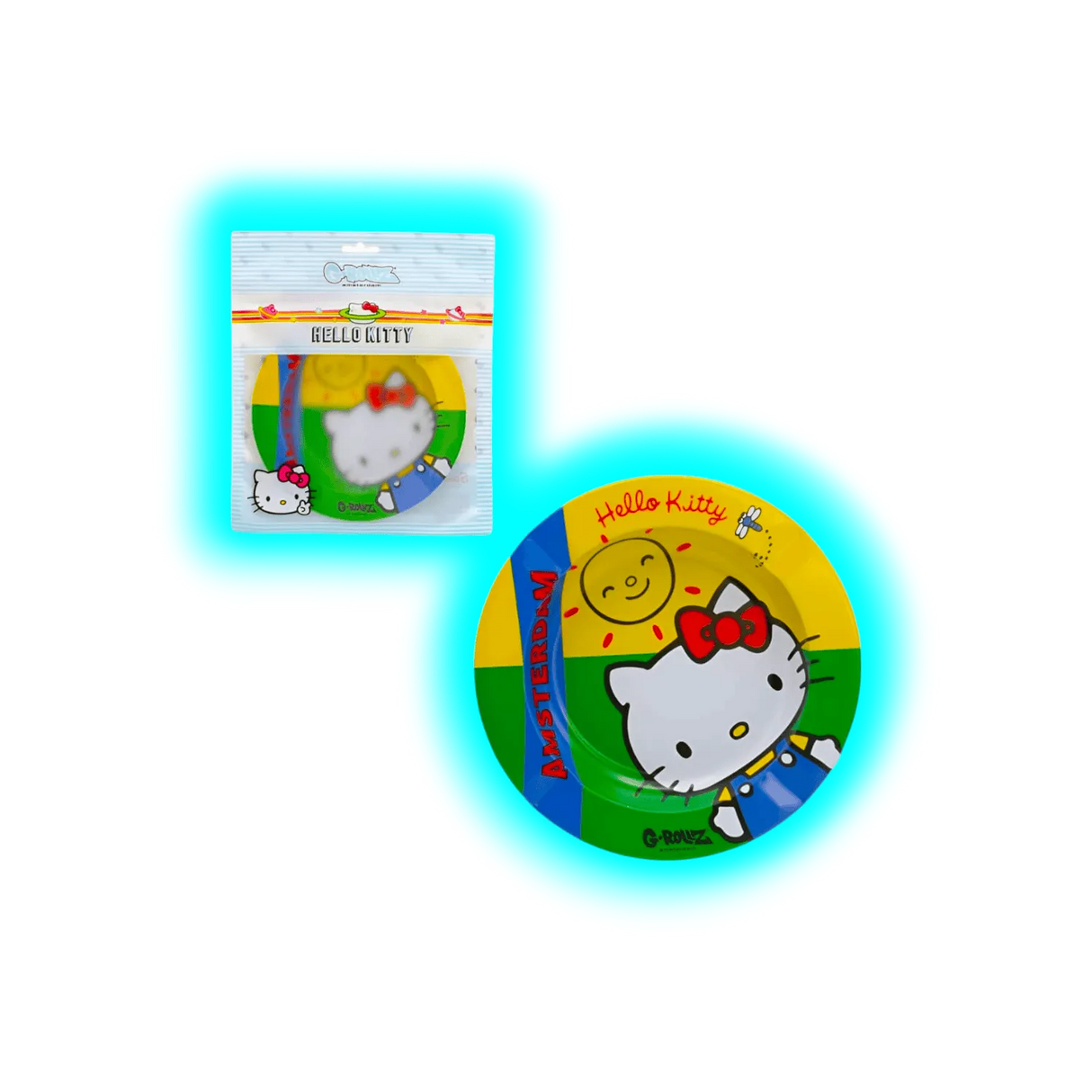 G-Rollz Metal Tin Ashtray Hello Kitty Classic Amsterdam