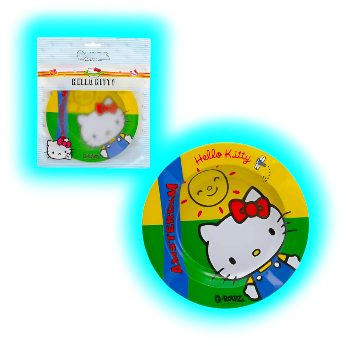 G-Rollz Metal Tin Ashtray Hello Kitty Classic Amsterdam