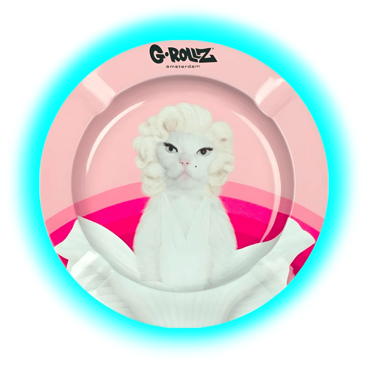 G-Rollz Metal Tin Ashtray - Pets Rock Diamonds