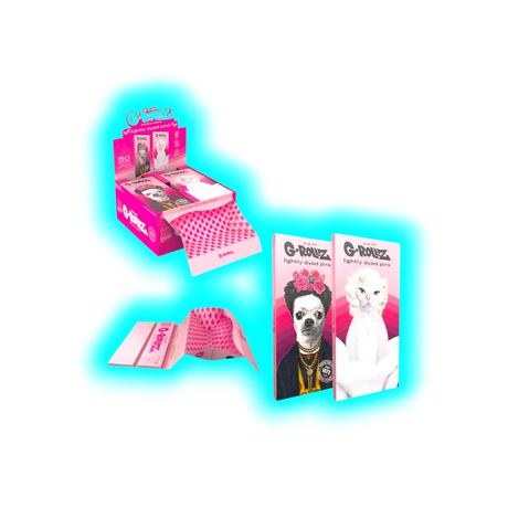 G-Rollz | Mexican Diamonds Set Bio Lightly Dyed Pink BOX à 16pcs