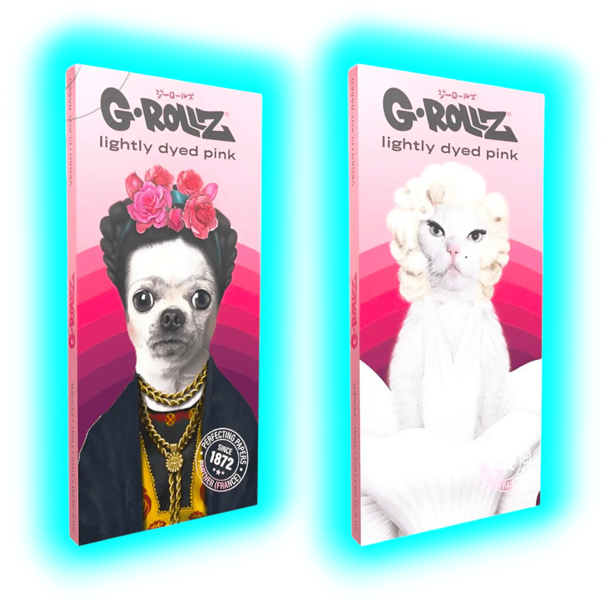 G-Rollz | Mexican Diamonds Set Bio Lightly Dyed Pink BOX à 16pcs