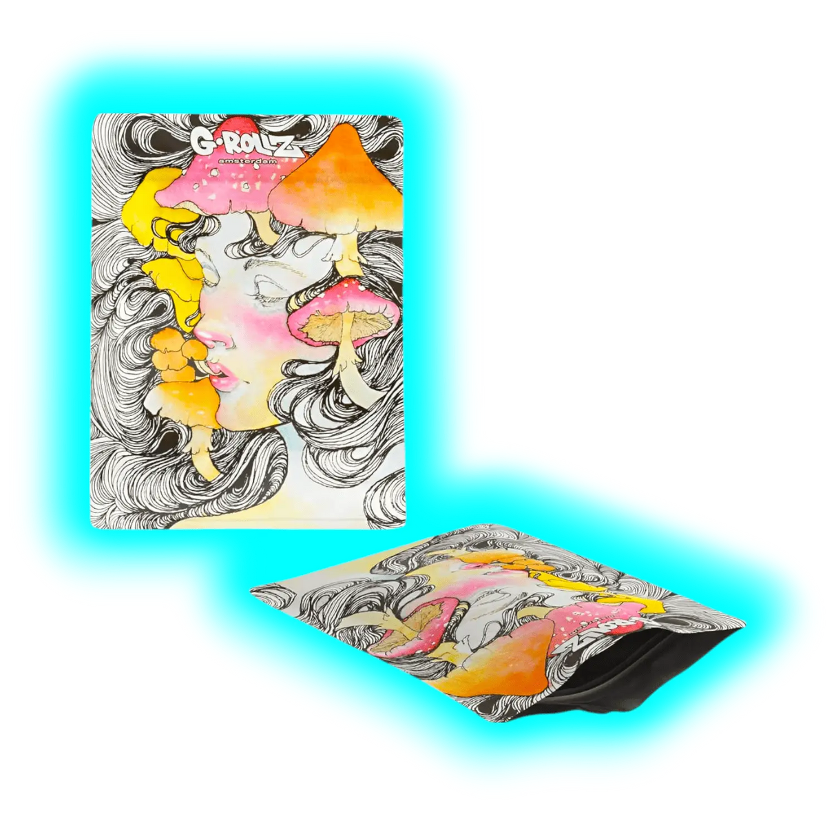 G-Rollz Mushroom Lady Smellproof Bags 150 x 200mm 25pcs