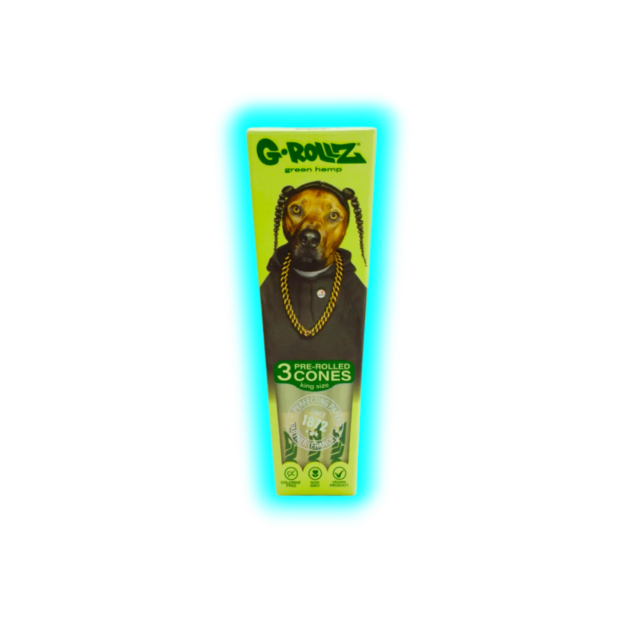 G-Rollz Pets Rock Rap Organic Green Hemp KS Cones 3pcs