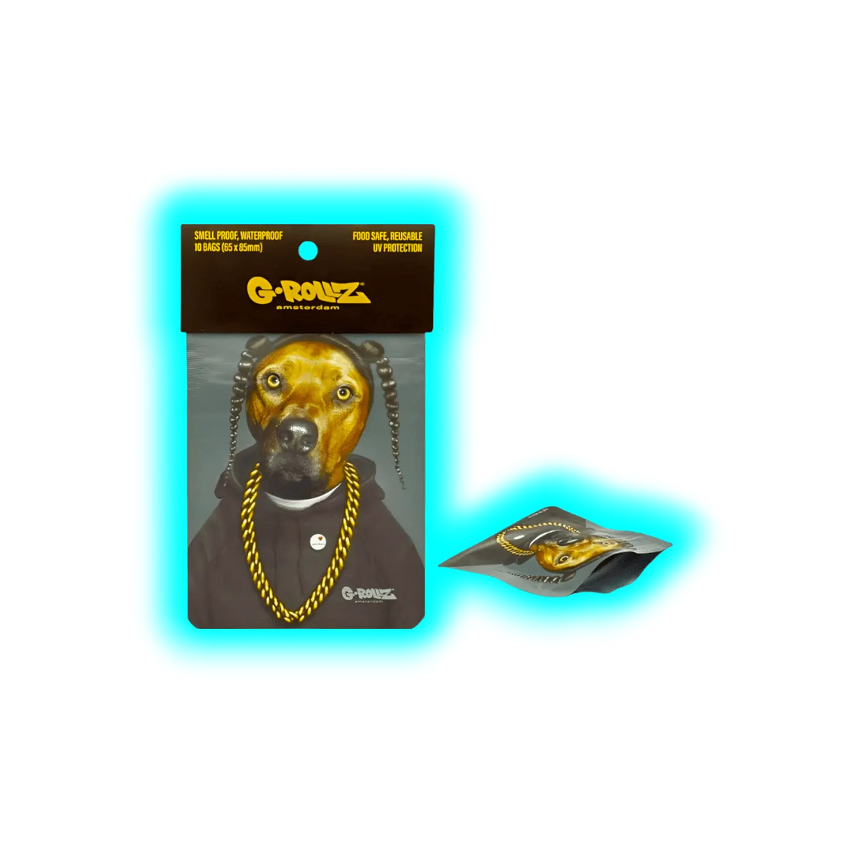 G-Rollz Pets Rock Rap Smellproof Bags 65 x 85mm 10pcs