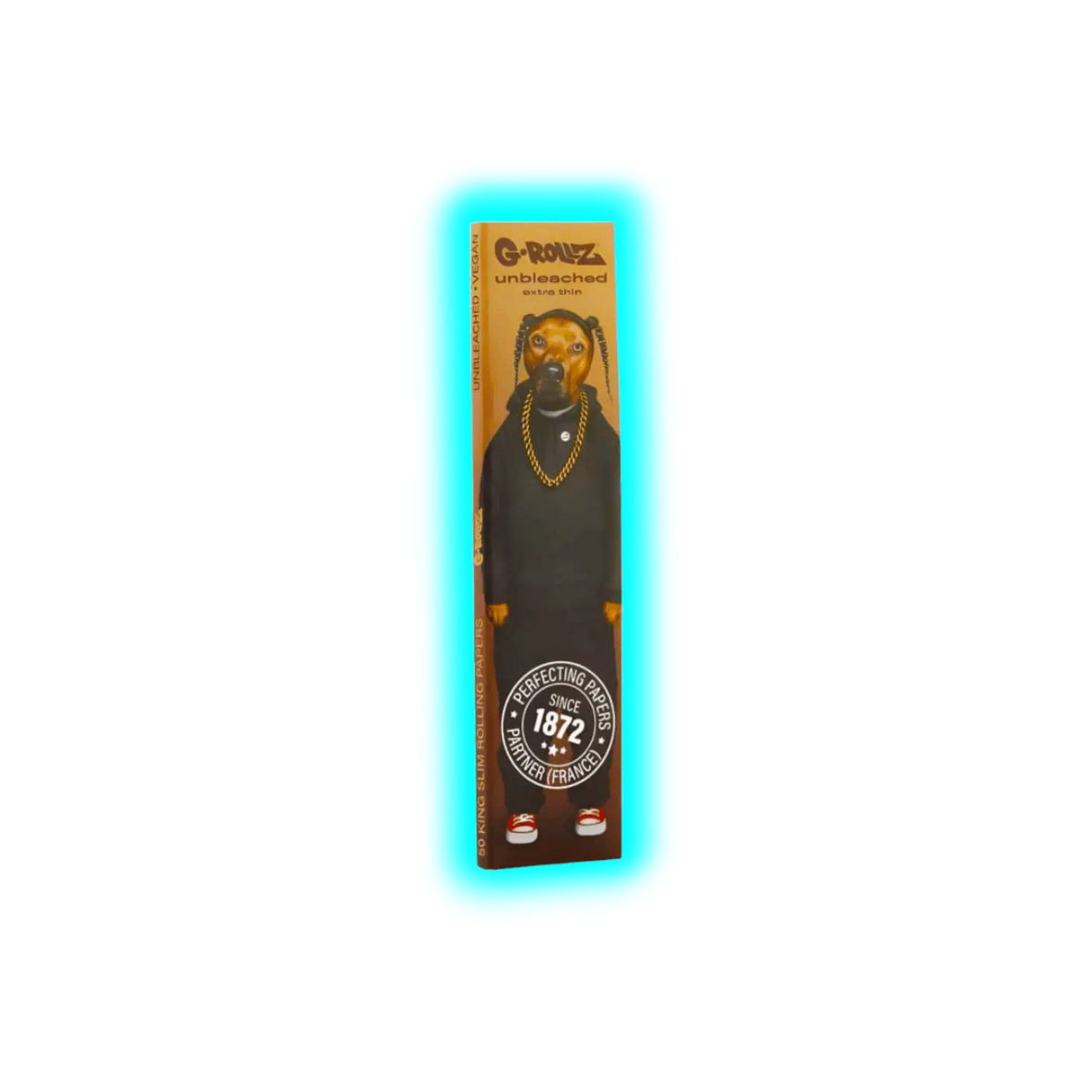 G-Rollz Pets Rock Rap Unbleached King Slim Papers