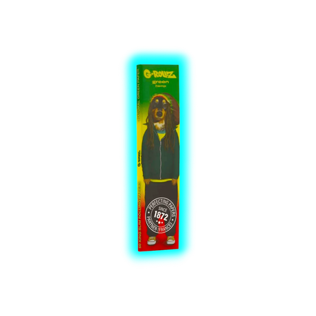 G-Rollz Pets Rock Reggae Organic Green Hemp King Slim Papers