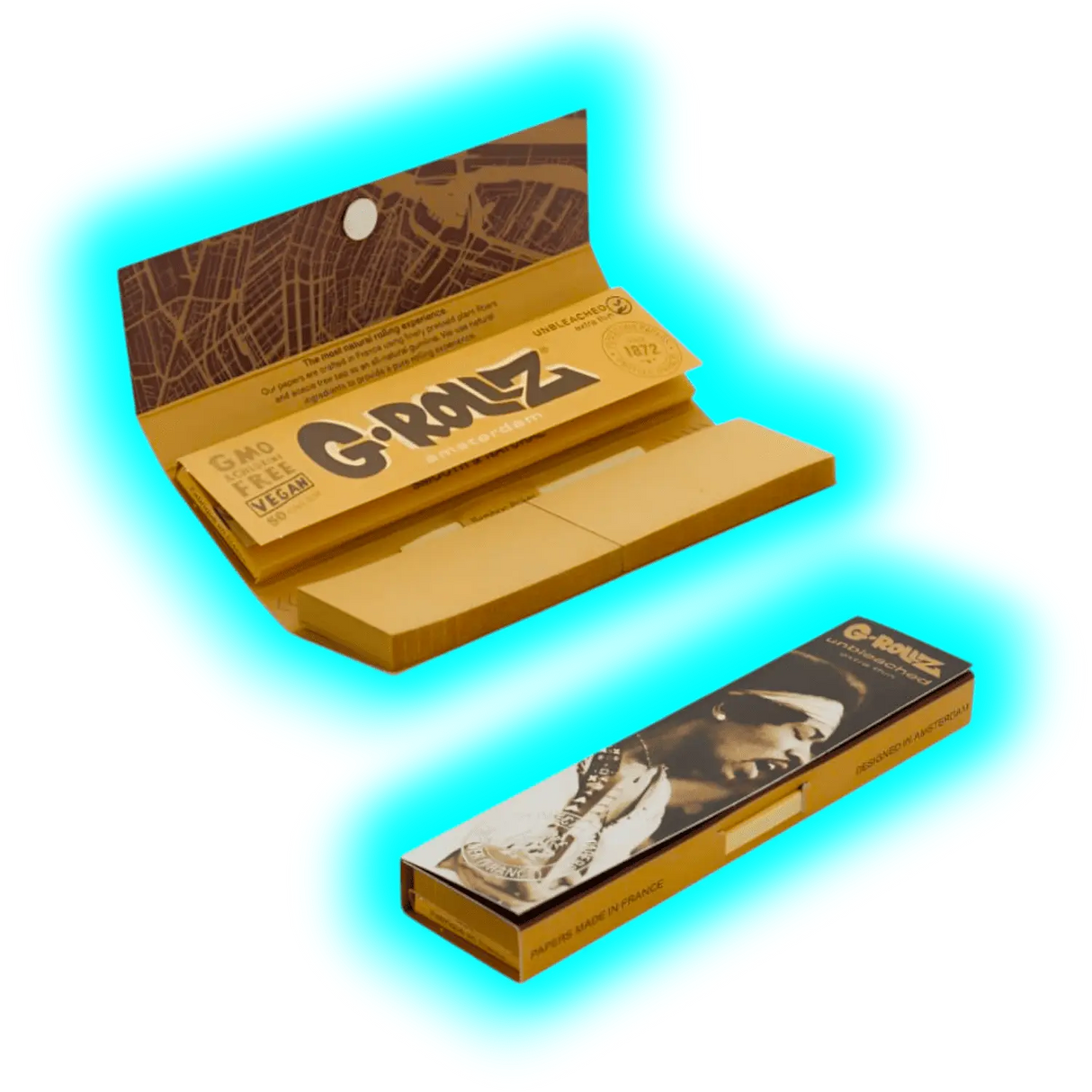 G-Rollz Radio Days Serenade Unbleached KS Papers + Tips