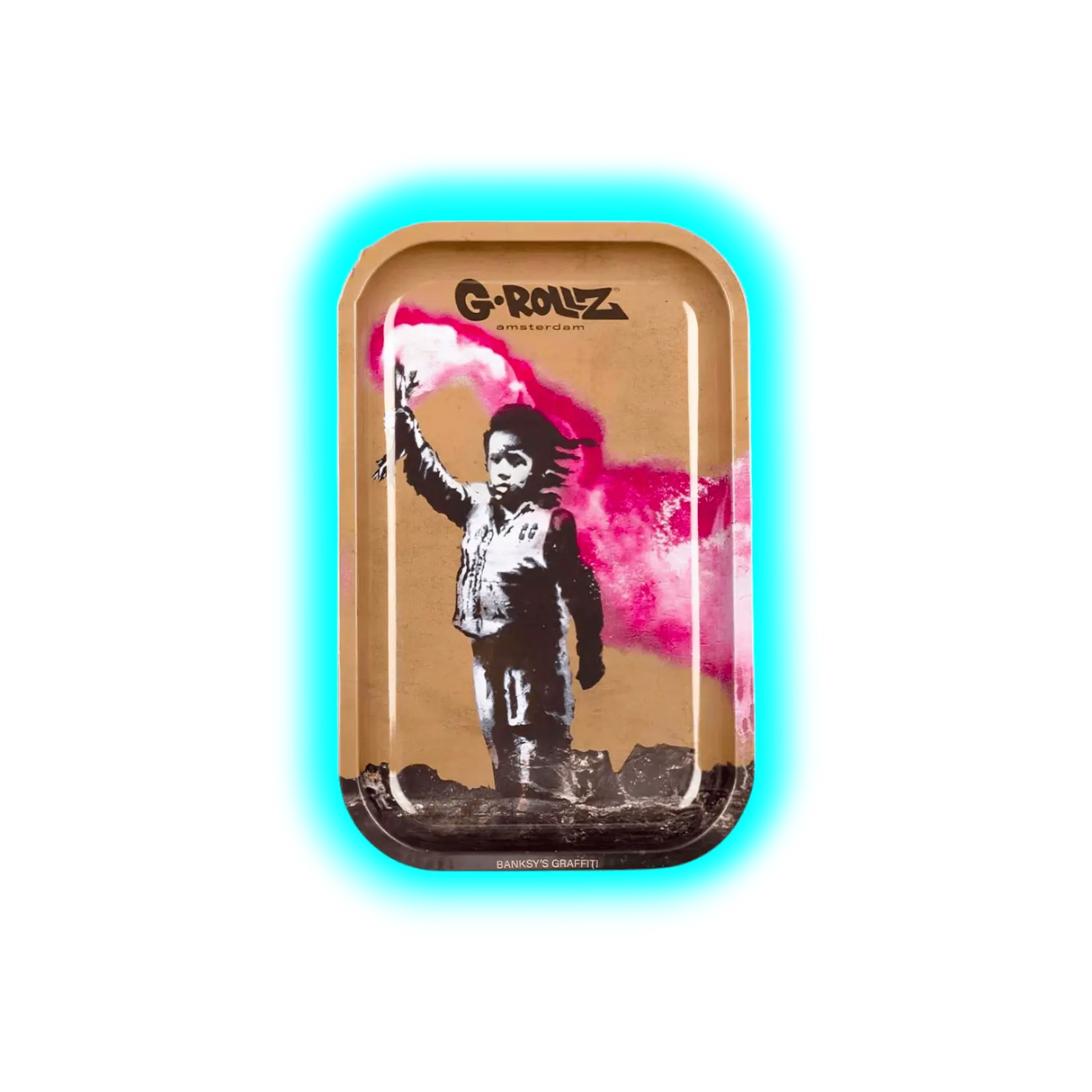 G-Rollz Rolling Tray M Banksy's Torch Boy 175 x 275mm