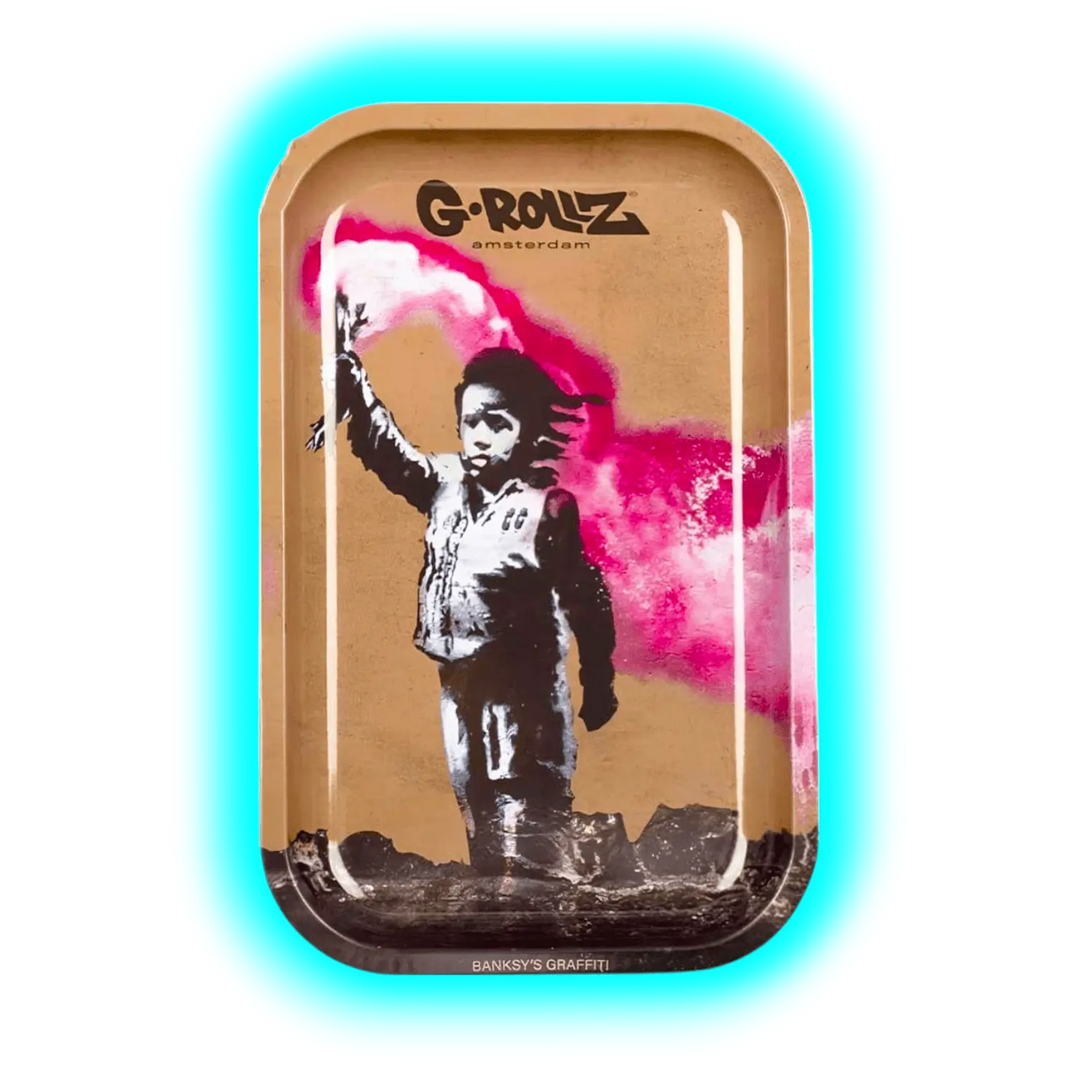 G-Rollz Rolling Tray M Banksy's Torch Boy 175 x 275mm
