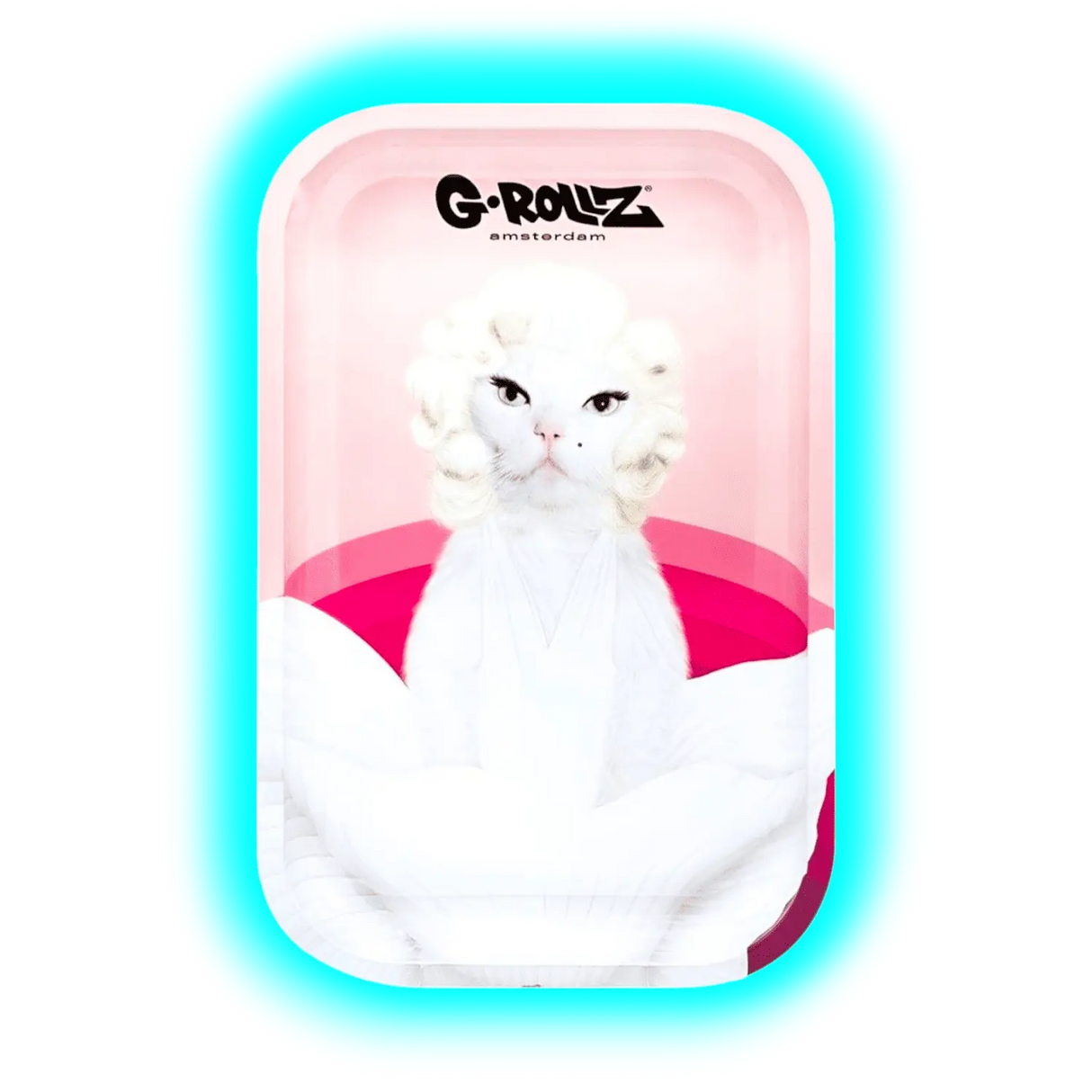 G-Rollz Rolling Tray M Pets Rock - Pink Diamonds 175 x 275mm