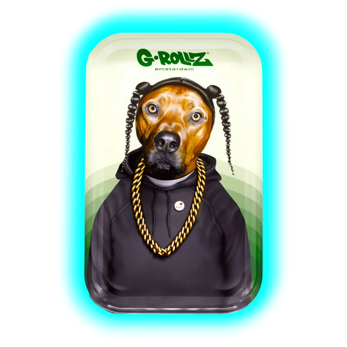 G-Rollz Rolling Tray M Pets Rock - Rap 175 x 275mm