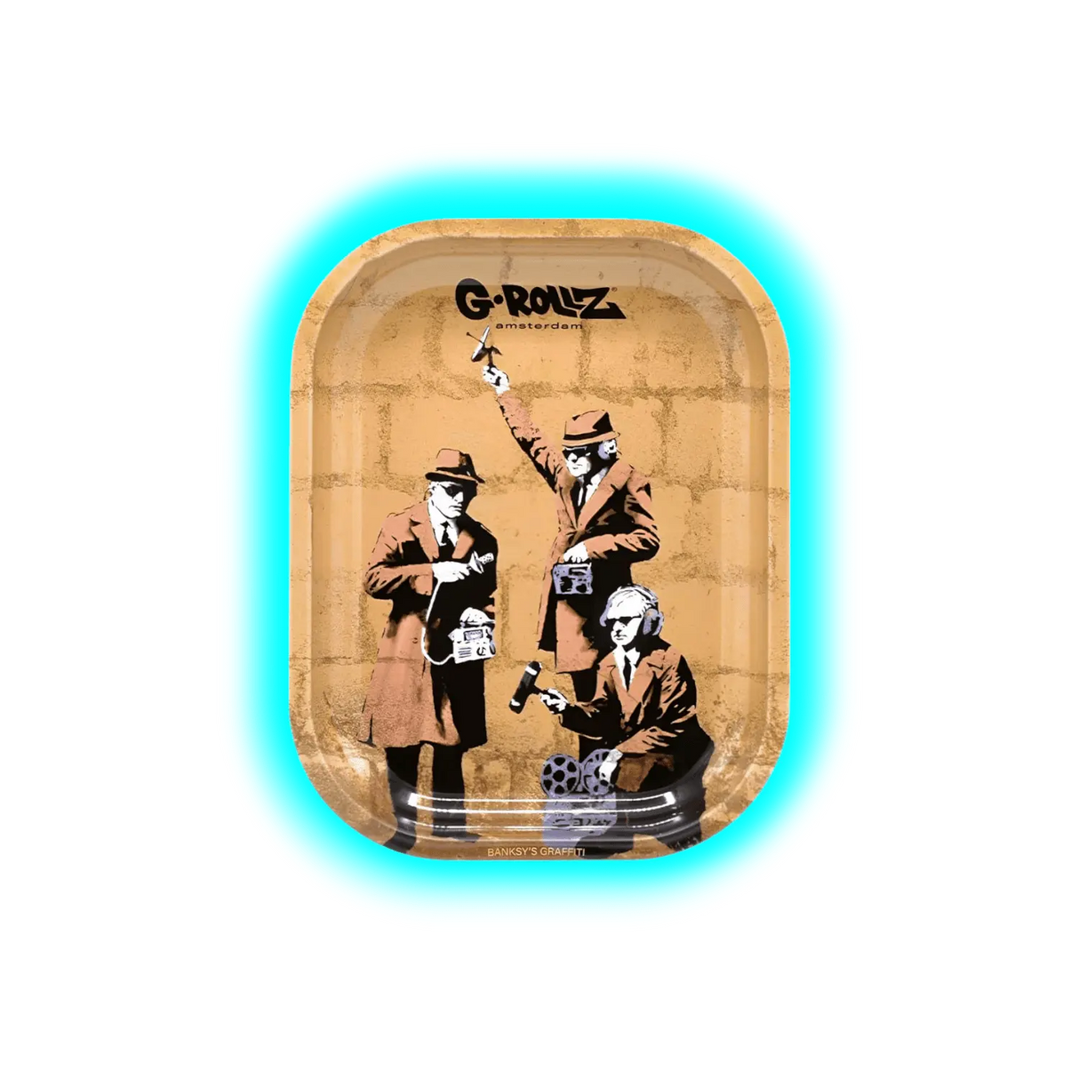 G-Rollz Rolling Tray S Banksy's Spy Booth 140 x 180mm