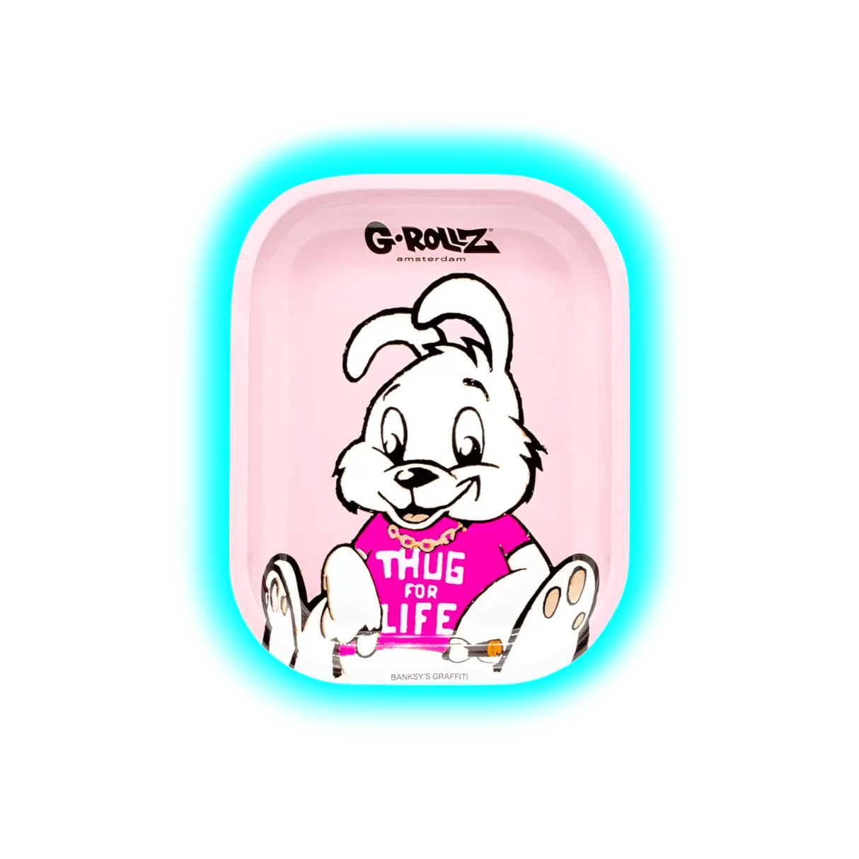 G-Rollz Rolling Tray S Banksy's Thug for Life 140 x 180mm