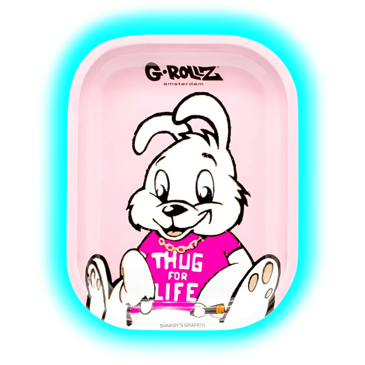 G-Rollz Rolling Tray S Banksy's Thug for Life 140 x 180mm