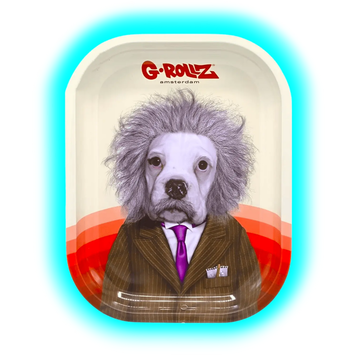 G-Rollz Rolling Tray S Pets Rock - Brain 140 x 180mm