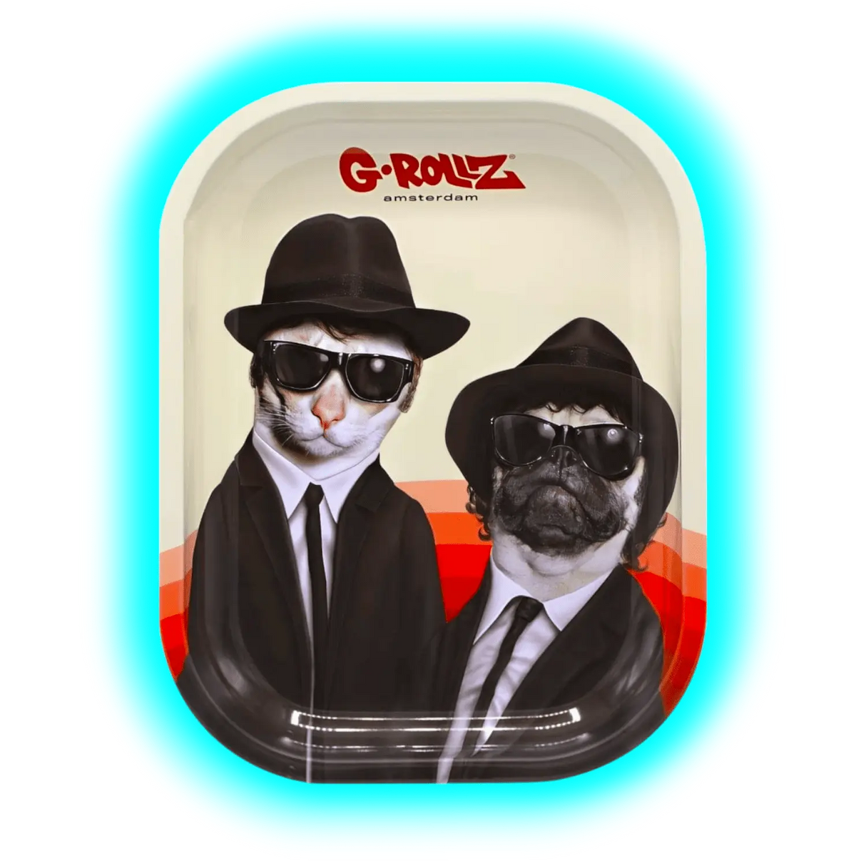 G-Rollz Rolling Tray S Pets Rock - Brothers 140 x 180mm