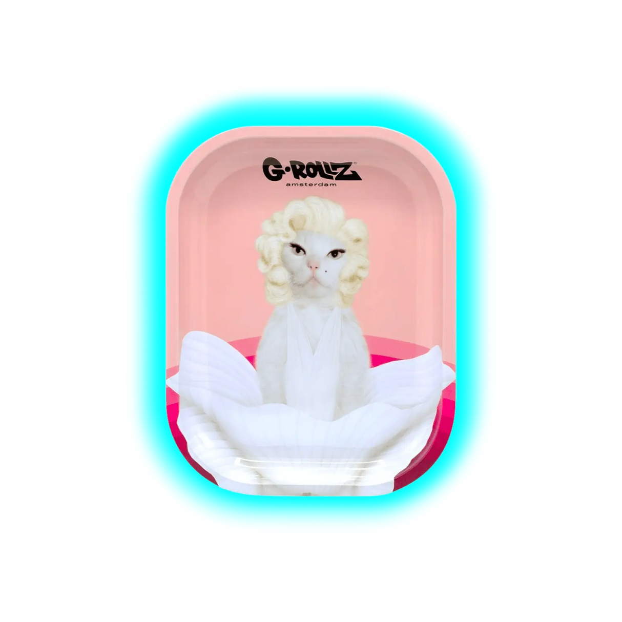 G-Rollz Rolling Tray S Pets Rock - Pink Diamonds 140 x 180mm