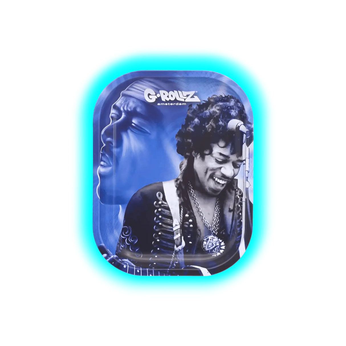 G-Rollz Rolling Tray S Radio Days Blue Spark 140 x 180mm