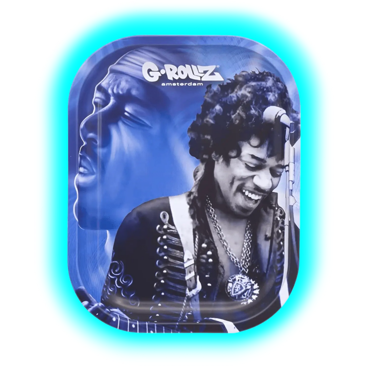 G-Rollz Rolling Tray S Radio Days Blue Spark 140 x 180mm