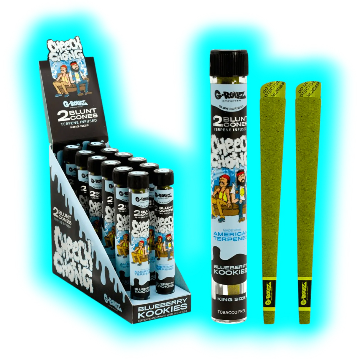 G-Rollz Terpene Infused Blunt Blueberry Kookies 2pcs