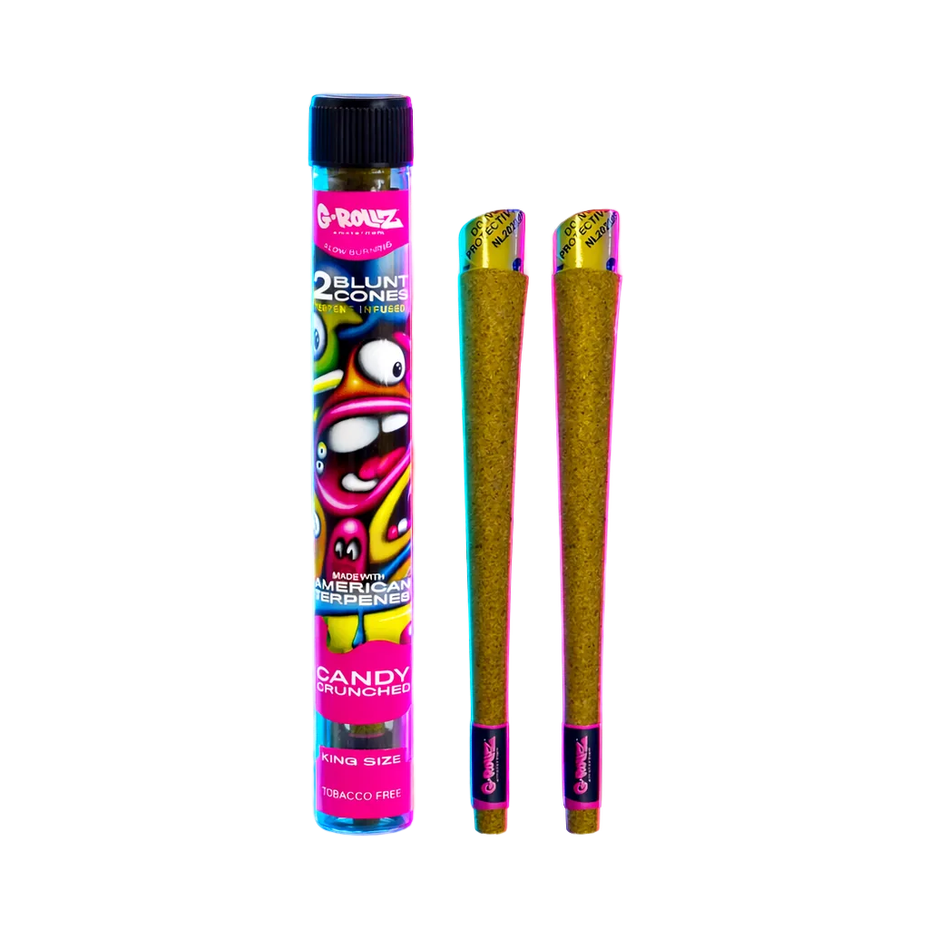 G-Rollz Terpene Infused Blunt Cones Candy Crunched 2pcs