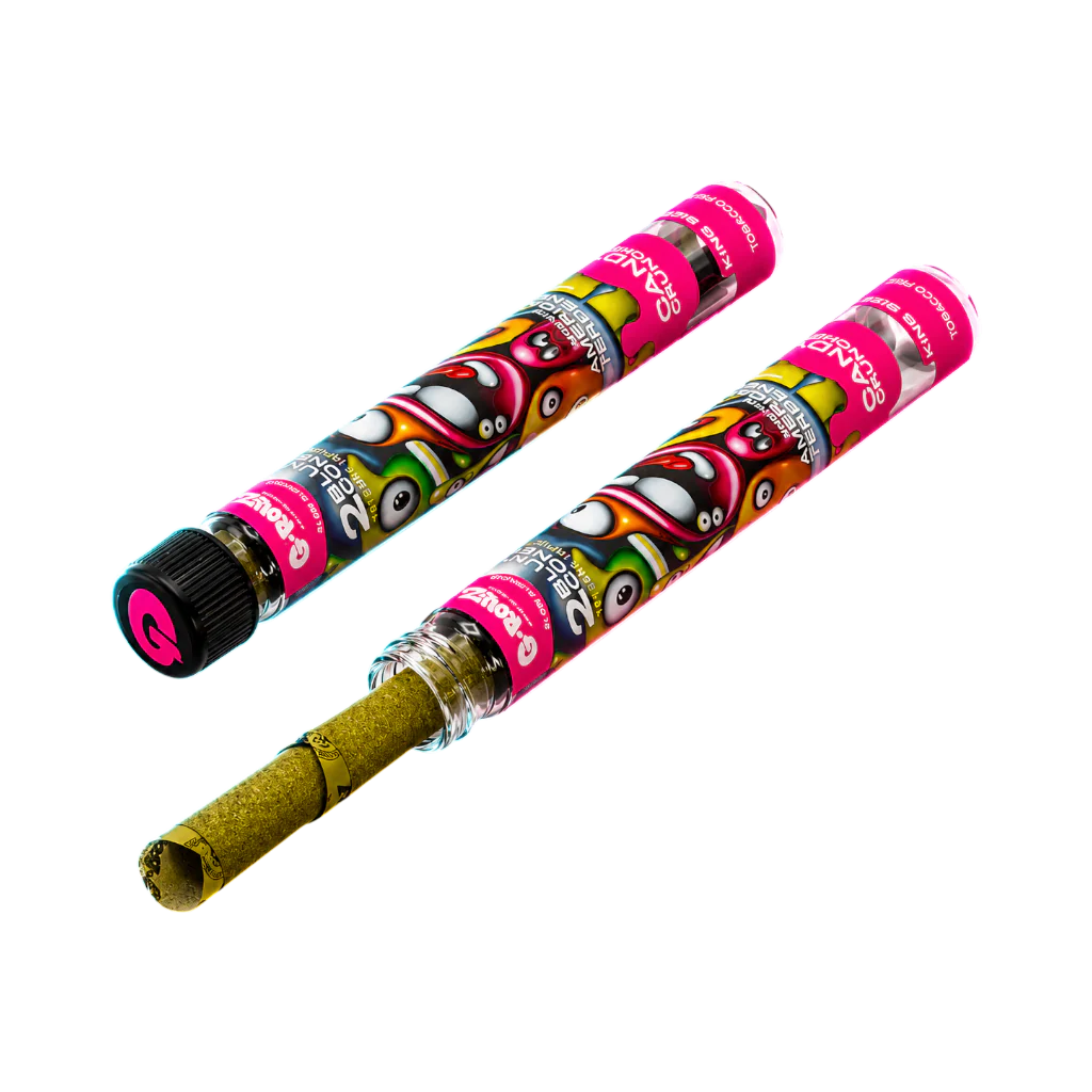 G-Rollz Terpene Infused Blunt Cones Candy Crunched 2pcs in der Frontansicht