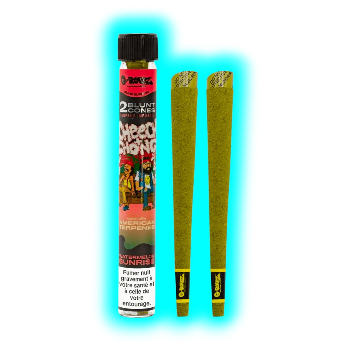 G-Rollz Terpene Infused Blunt Cones Watermelon Sunrise 2pcs