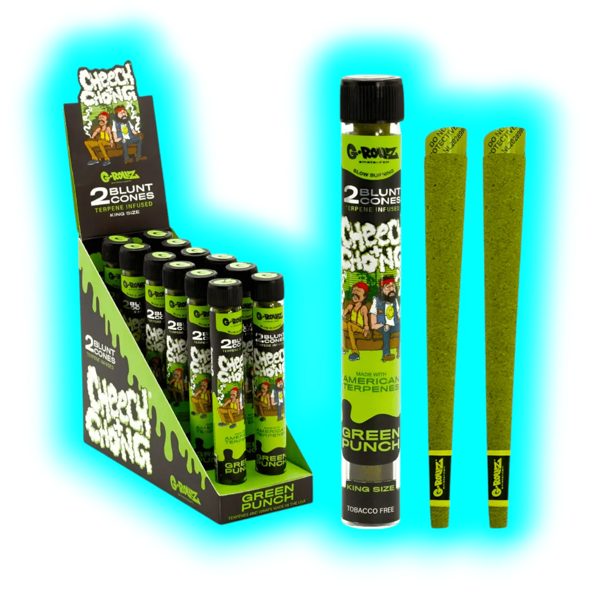 G-Rollz Terpene Infused Blunt Green Punch 2pcs