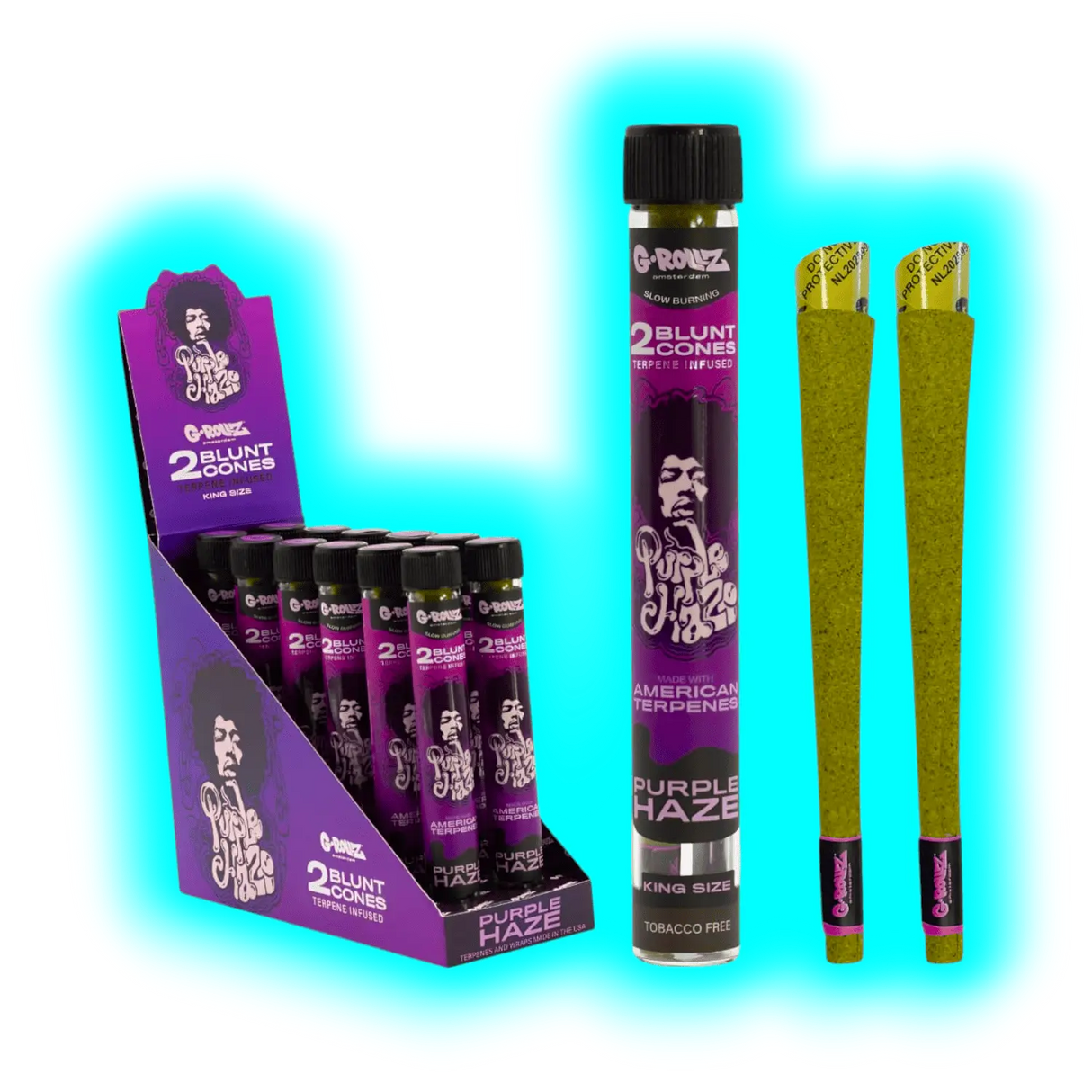 G-Rollz Terpene Infused Blunt Purple Haze 2pcs