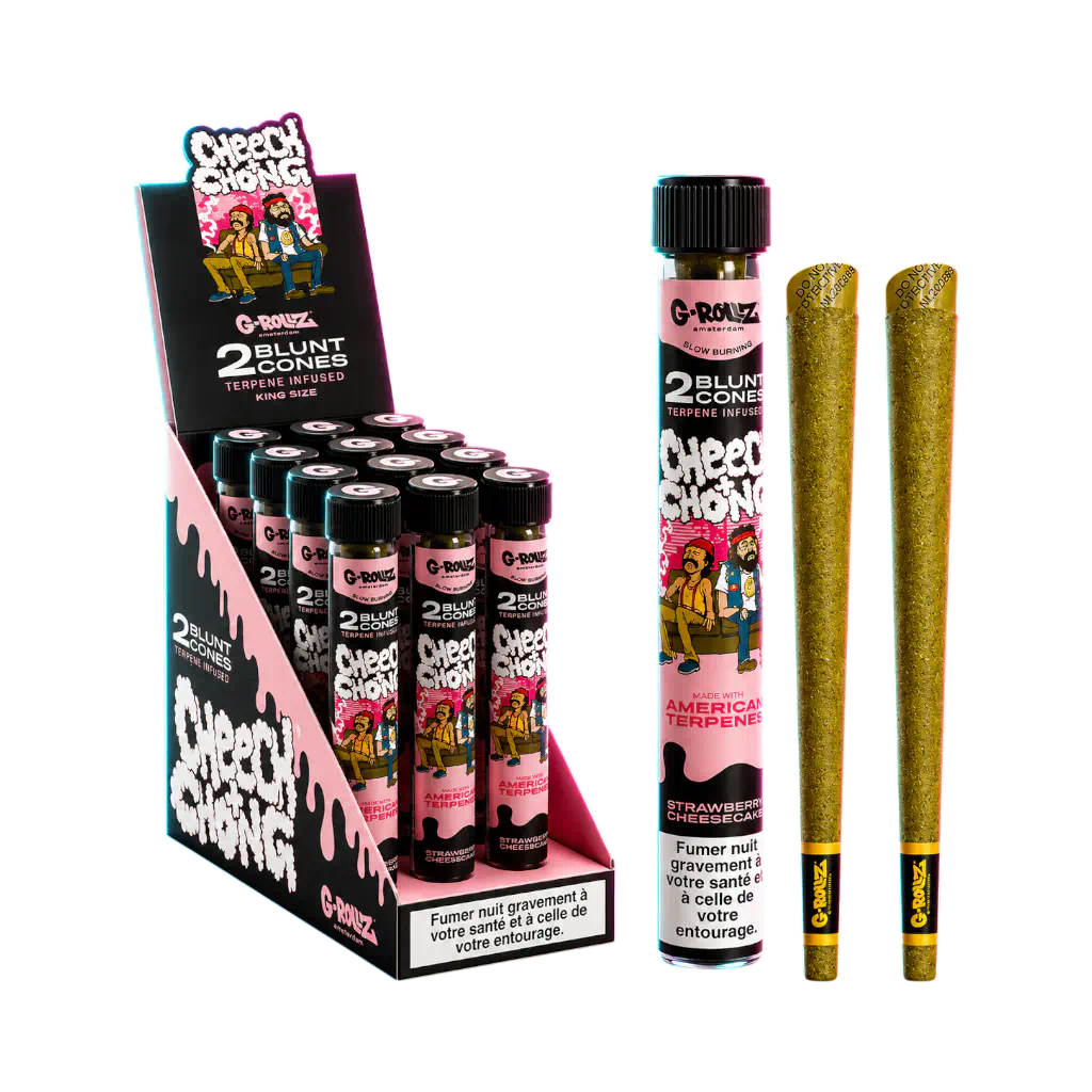 G-Rollz Terpene Infused Blunt Strawberry Cheesecake 2pcs in der Frontansicht
