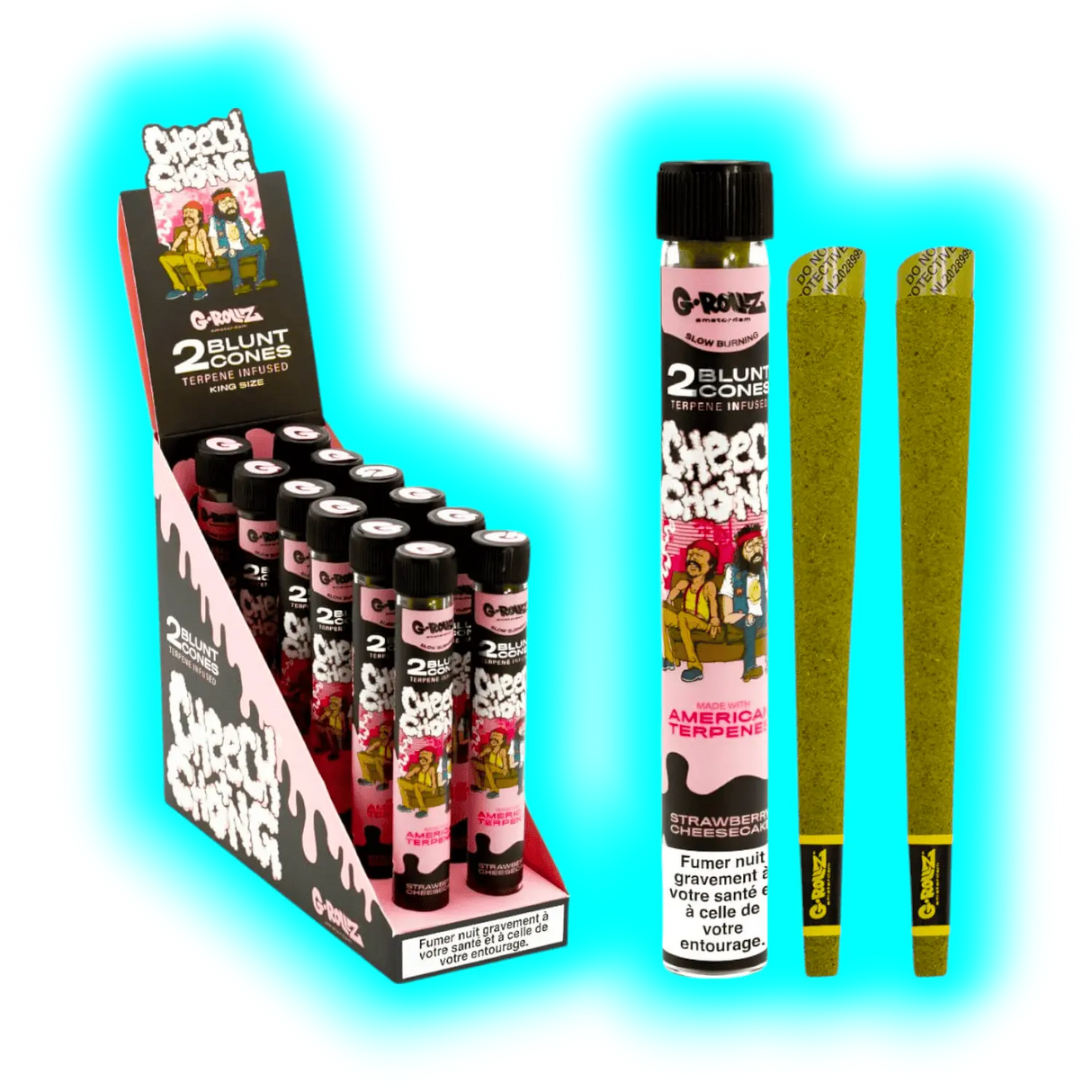 G-Rollz Terpene Infused Blunt Strawberry Cheesecake 2pcs
