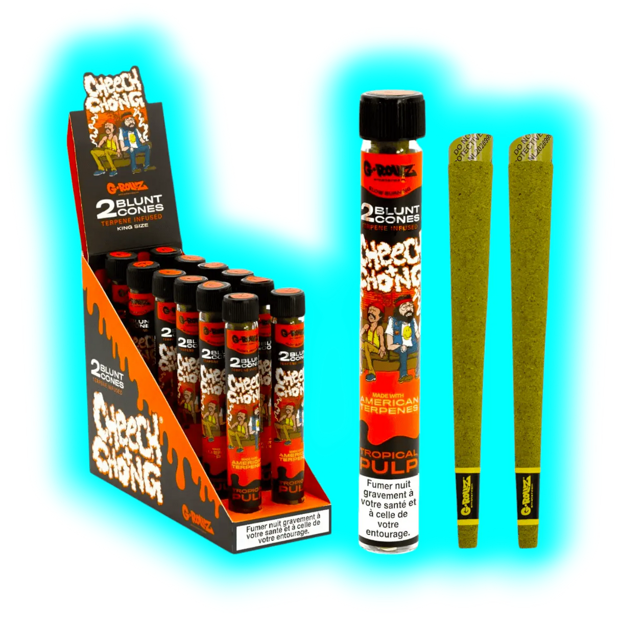 G-Rollz Terpene Infused Blunt Tropical Pulp 2pcs