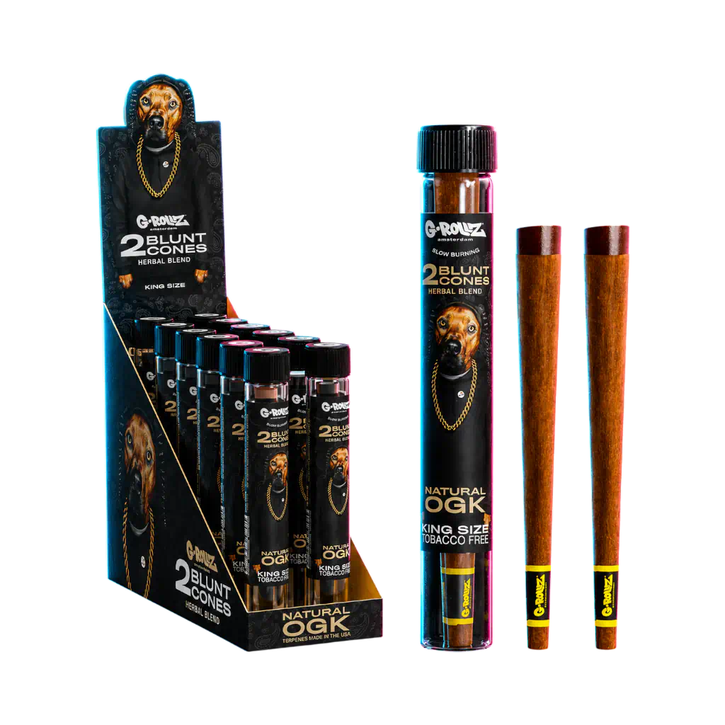 G-Rollz Terpene Infused Herbal Blunt Natural OGK 2 pezzi