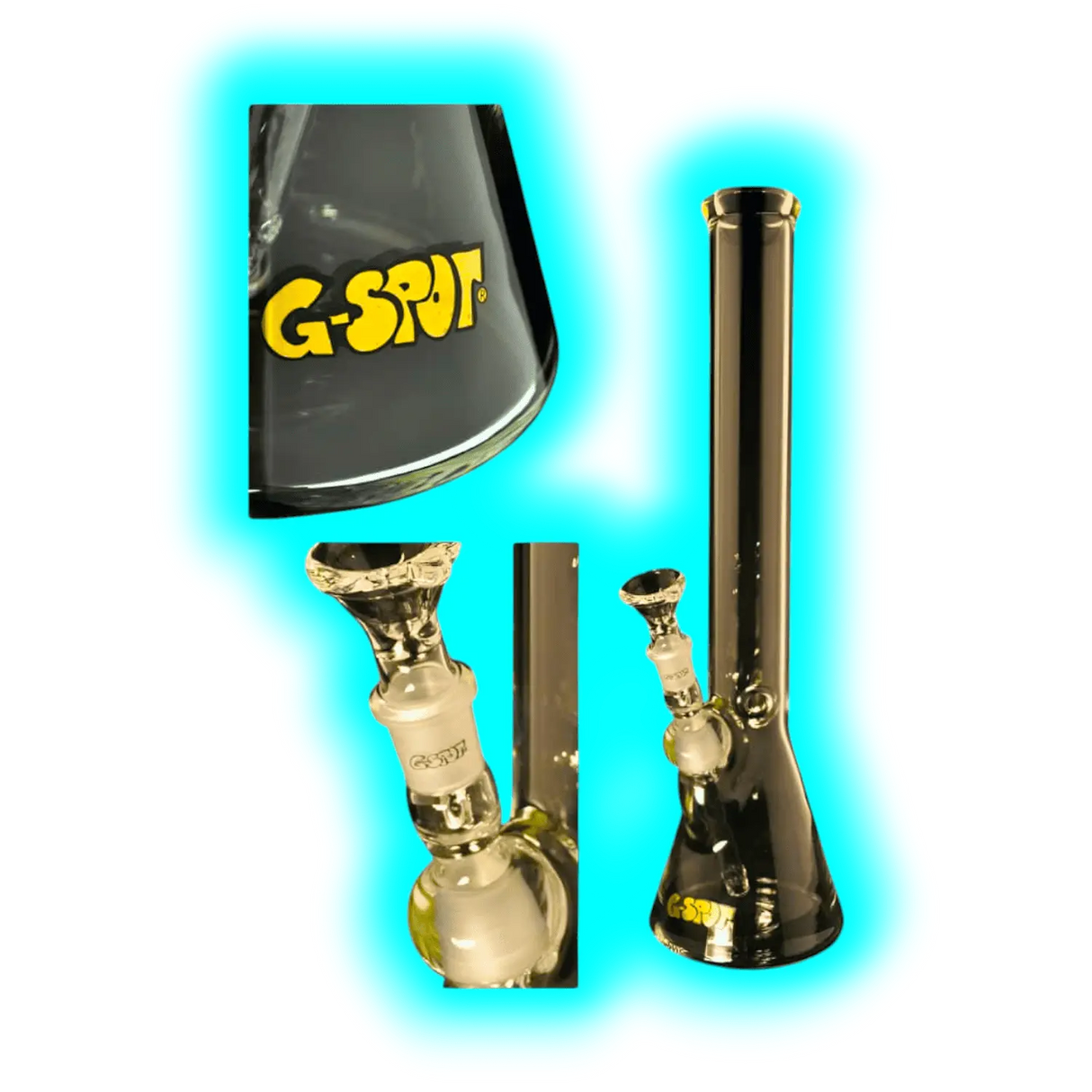 G-Spot Beakerbong Eis 50 x 450 x 5 mm 3-teilig Panzerschliff