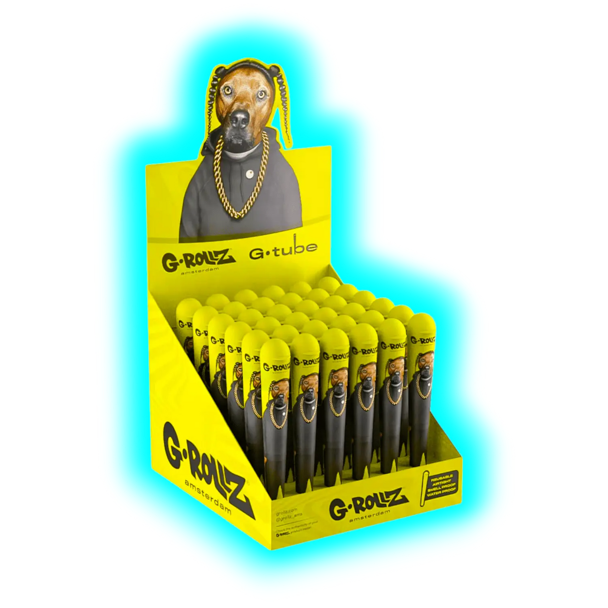 G-Tube Pets Rock Rap Cone Holder Yellow