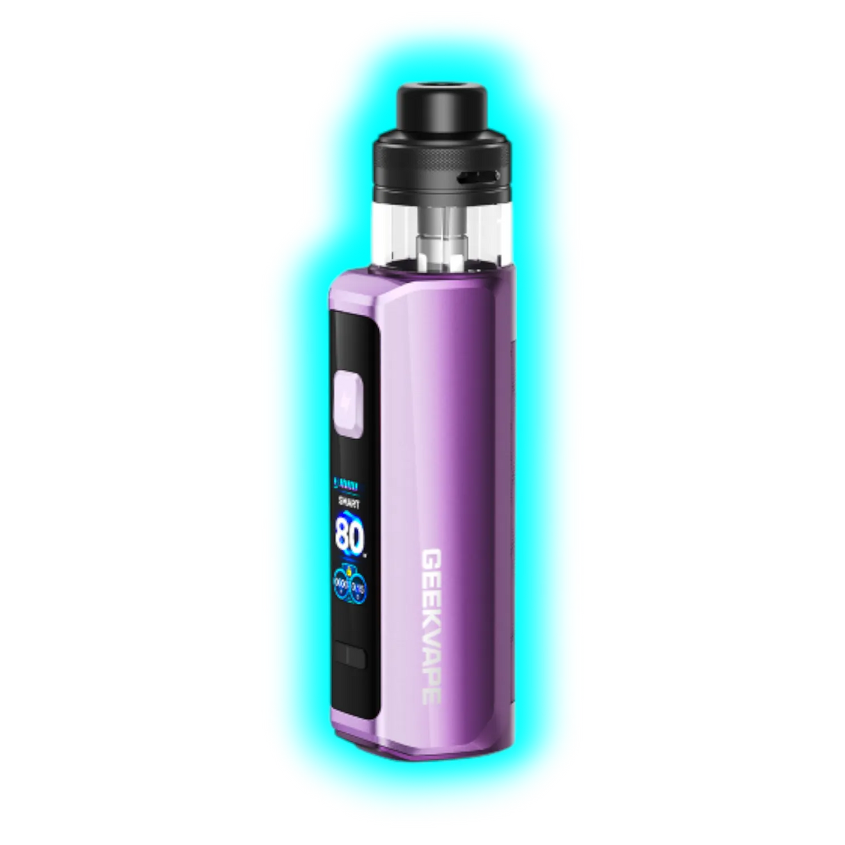 Violett-schwarzes GeekVape Aegis Force Kit mit digitalem Display und Tank