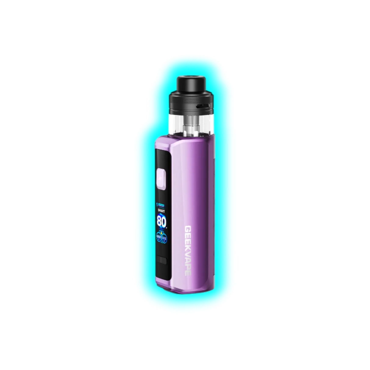 Violett-schwarzes GeekVape Aegis Force Kit mit digitalem Display und Tank