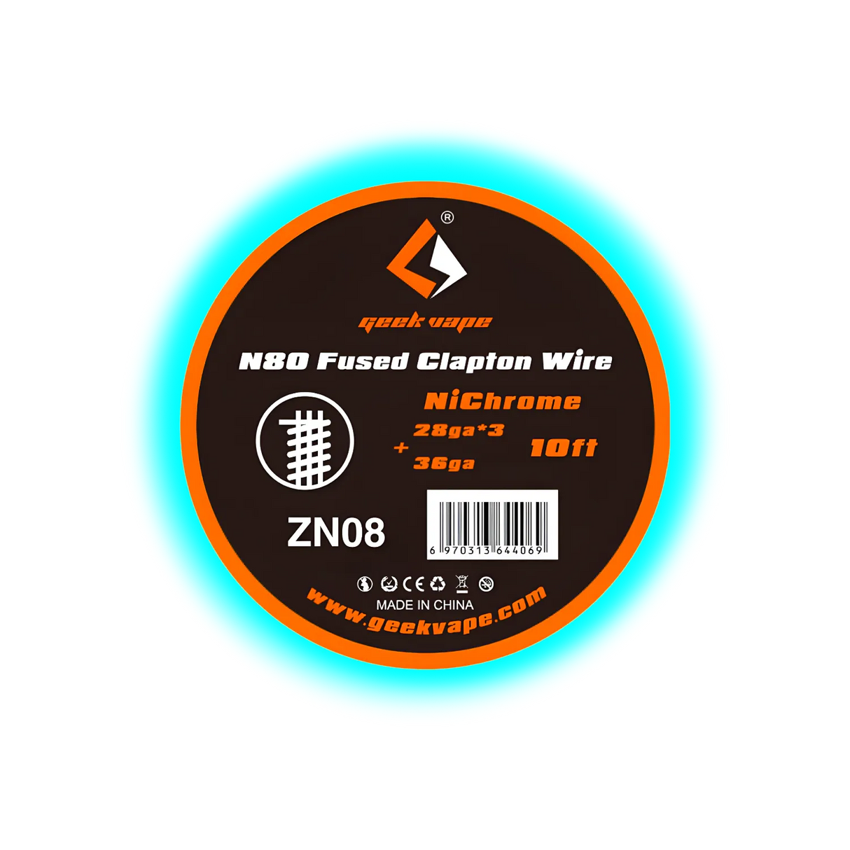 Geek Vape N80 Fused Clapton Wire 28GAx3 + 36GA