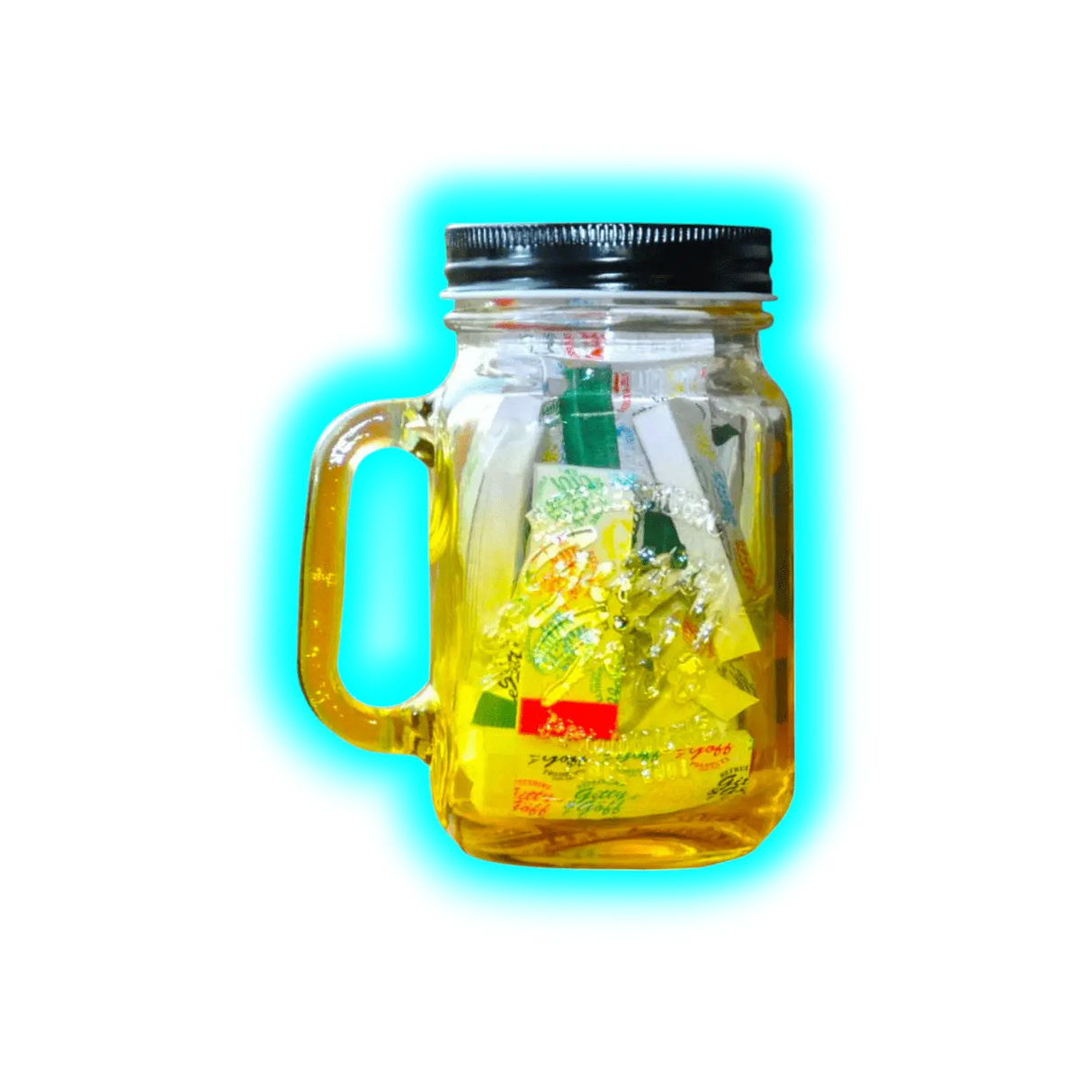 Gitty &Göff Filter im Glas Gelb