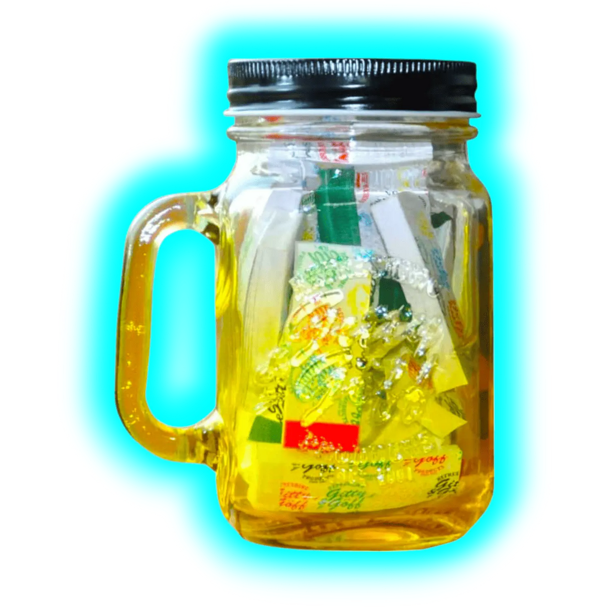 Gitty &Göff Filter im Glas Gelb