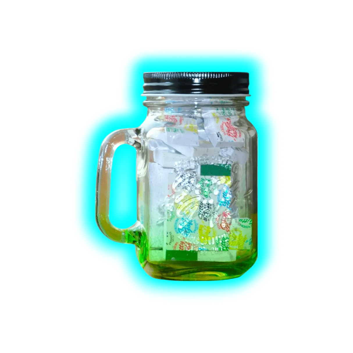 Gitty & Göff Filter im Glas Grün