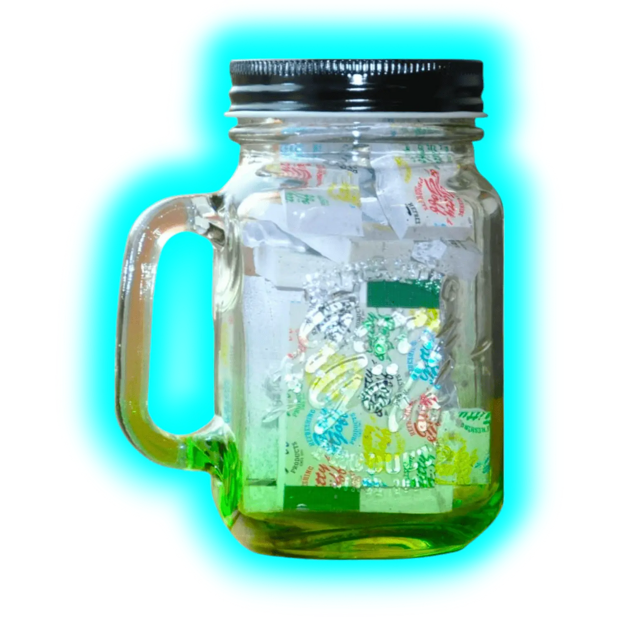 Gitty & Göff Filter im Glas Grün