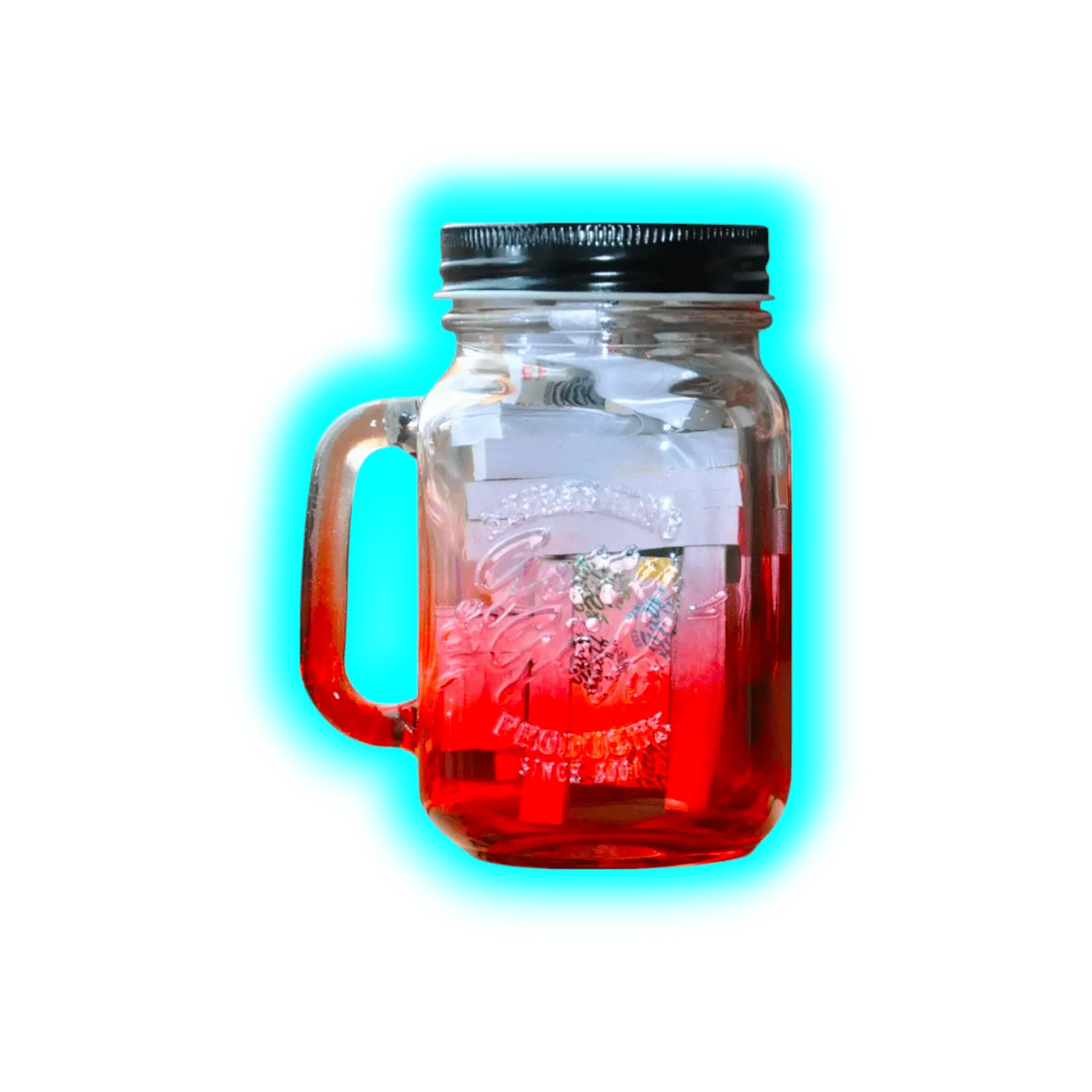 Gitty & Göff Filter im Glas Rot