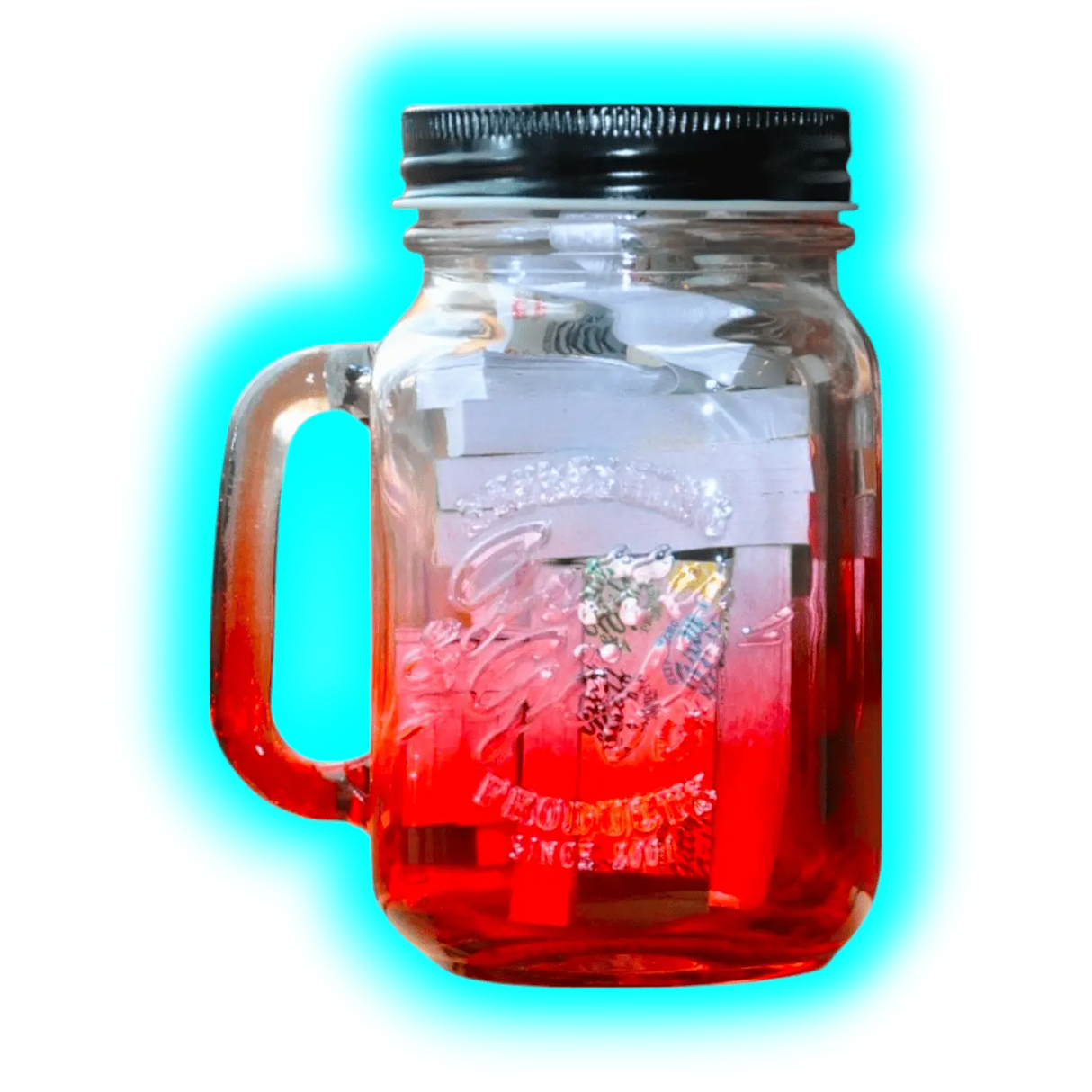 Gitty & Göff Filter im Glas Rot