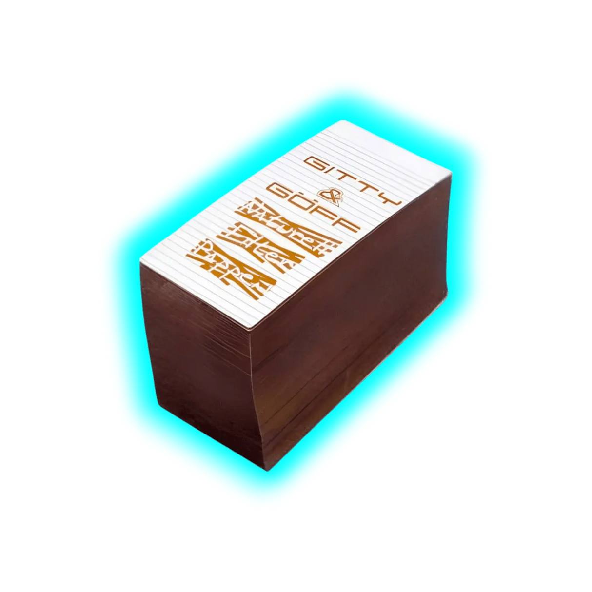 Gitty & Göff Natural breit grosser Block Kiste mit 60 Stk.