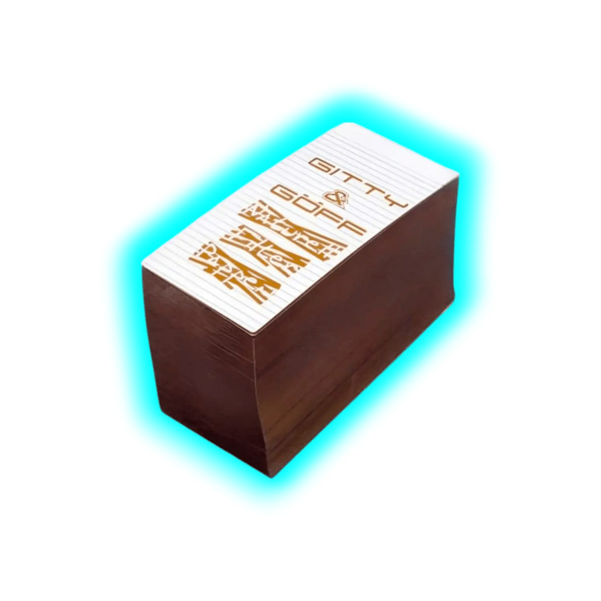 Gitty & Göff Natural schmal grosser Block Kiste mit 96 Stk.