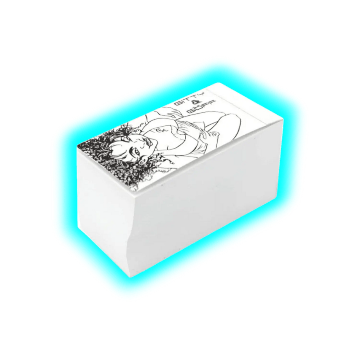 Gitty & Göff weiss breit grosser Block