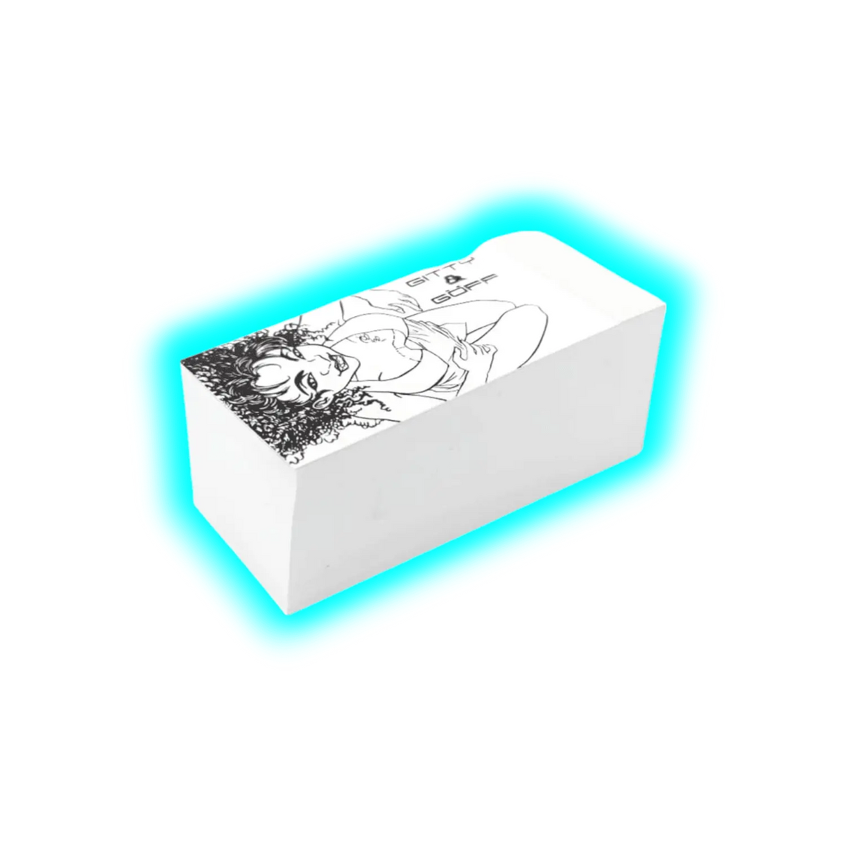 Gitty & Göff weiss schmal grosser Block