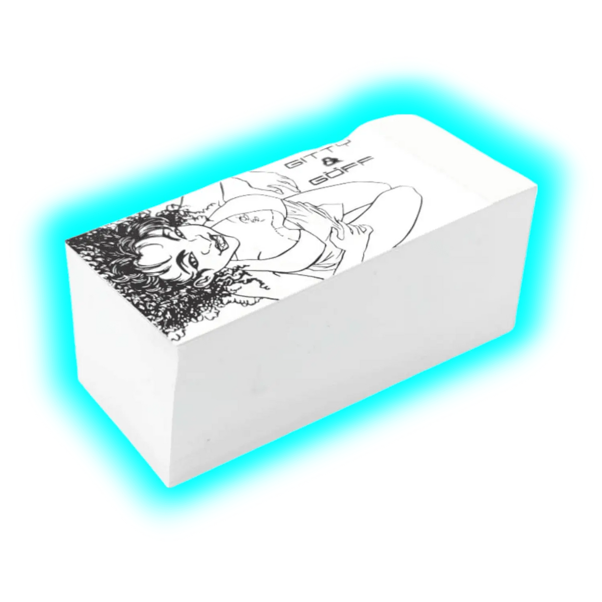 Gitty & Göff weiss schmal grosser Block