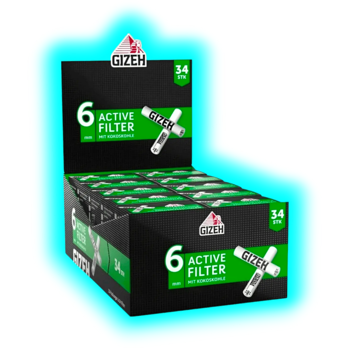 GIZEH Active Filter 6mm 10 x 34pcs